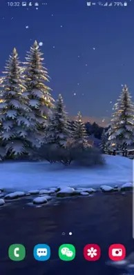 Christmas Winter Snow Night android App screenshot 0