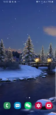 Christmas Winter Snow Night android App screenshot 1