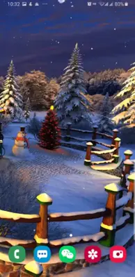 Christmas Winter Snow Night android App screenshot 3