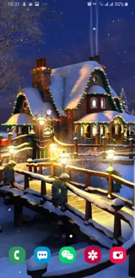 Christmas Winter Snow Night android App screenshot 5